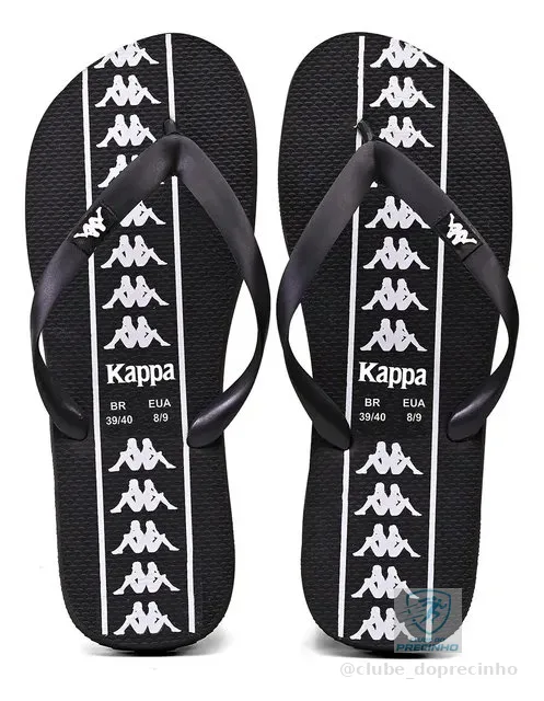 Chinelo Kappa Beach Adulto Unissex Em Borracha