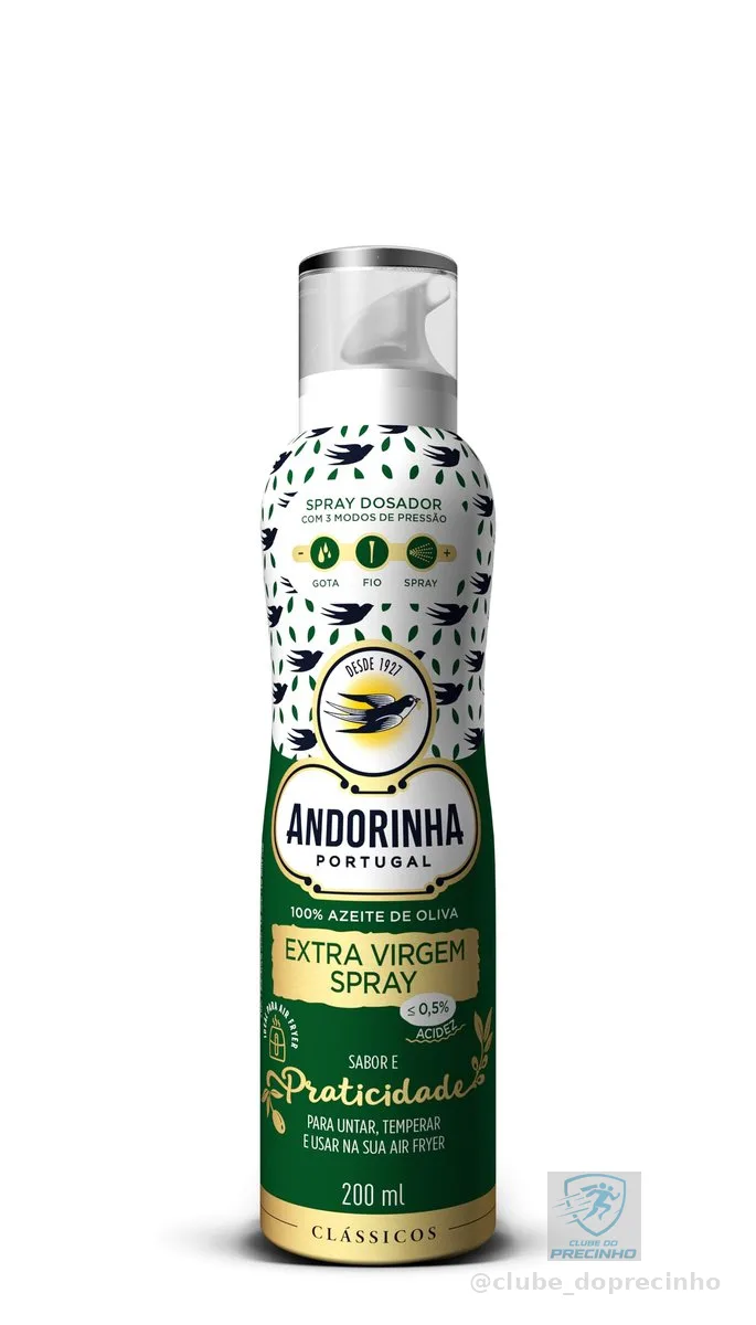 Azeite Andorinha Spray Extra Virgem 200ml