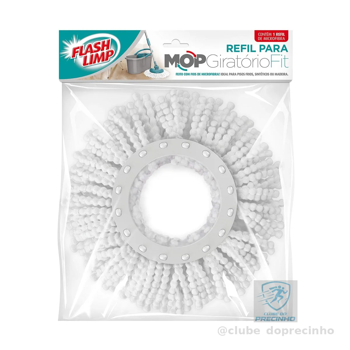 Flash Limp - Refil para Mop Giratório Compatível com os Modelos (Ref. MOP5010, MOP9775, MOP9379, MOP7504) - RMOP5011