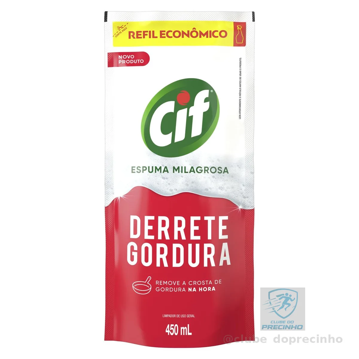 Limpador Especialista CIF Derrete Gordura 450 ml Refil Econômico (Packaging May Vary)