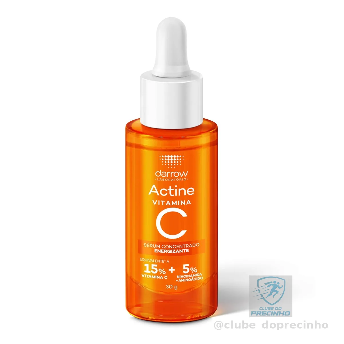 Sérum Concentrado Darrow Actine com 15% Vitamina C e Niacinamida, Iluminador e Antioxidante, 30ml