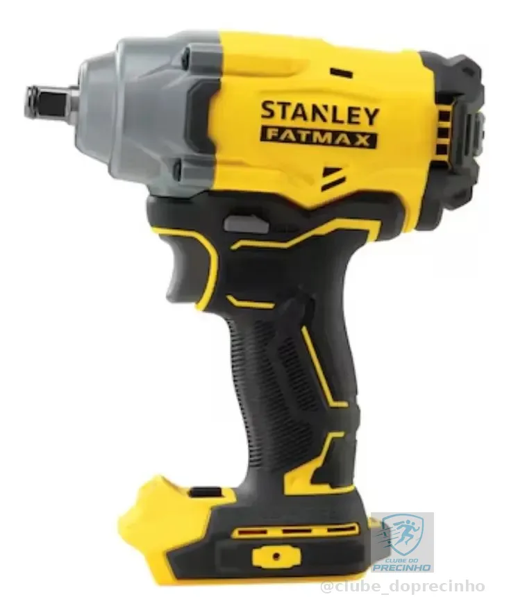 Chave de Impacto Profissional Stanley 20V 6,35mm 1900RPM Sem Bateria SBW920B-B3
