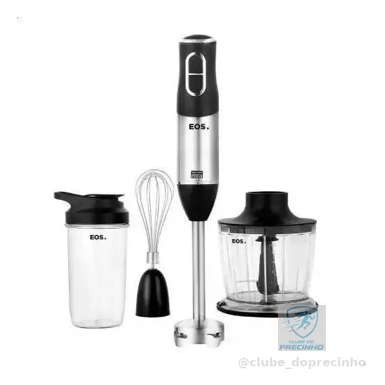 Mixer EOS EMX02 aço inoxidável e preto 60 Hz 600W