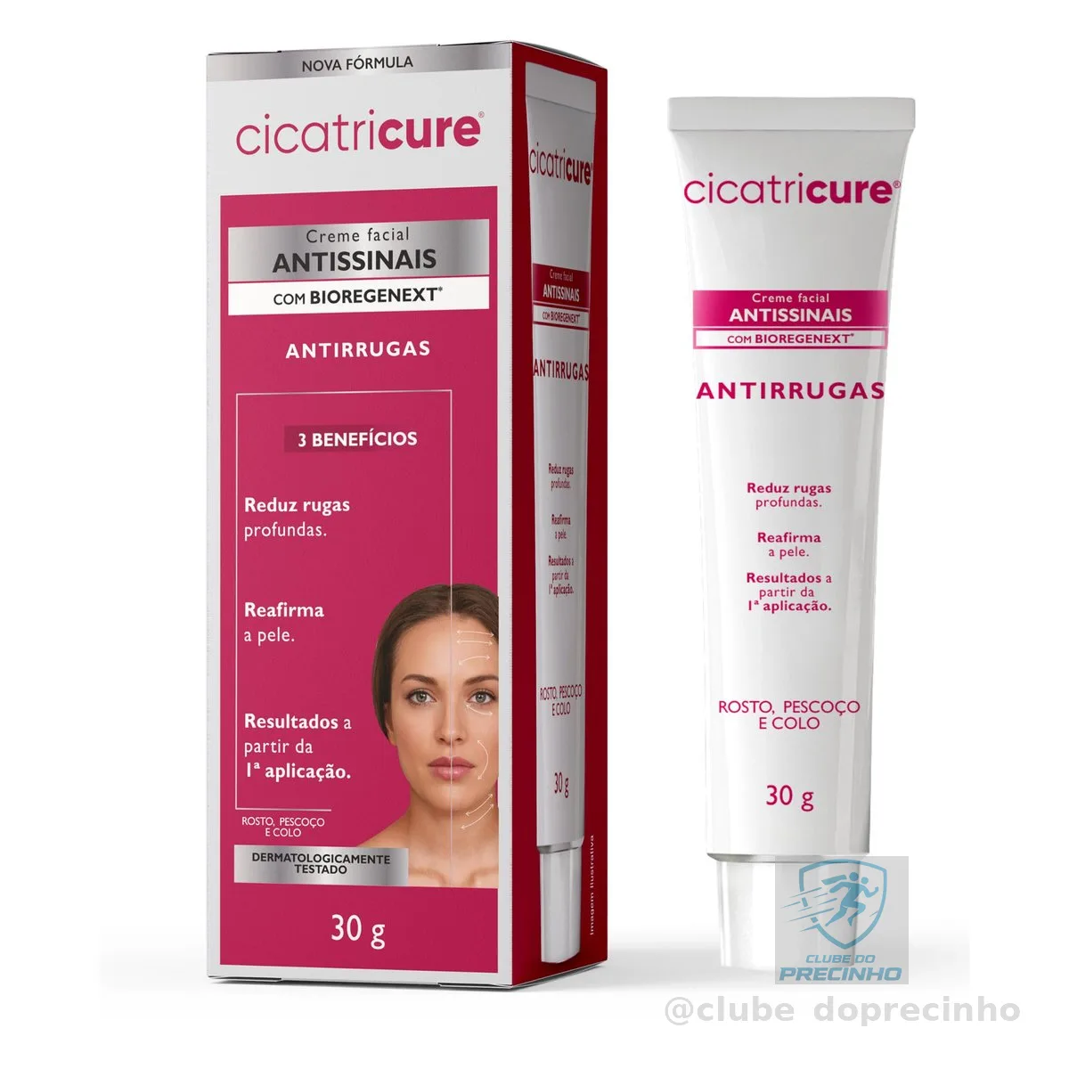 Cicatricure Creme Facial Antissinais com Peptídeos e Ácido Hialurônico 30g