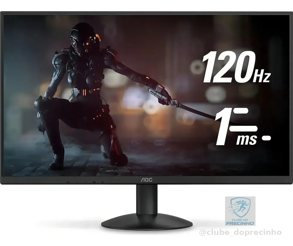 Monitor 27 Aoc Gamer 27b30h3/57, Full Hd, Ips, 120hz, 1ms Cor Preto