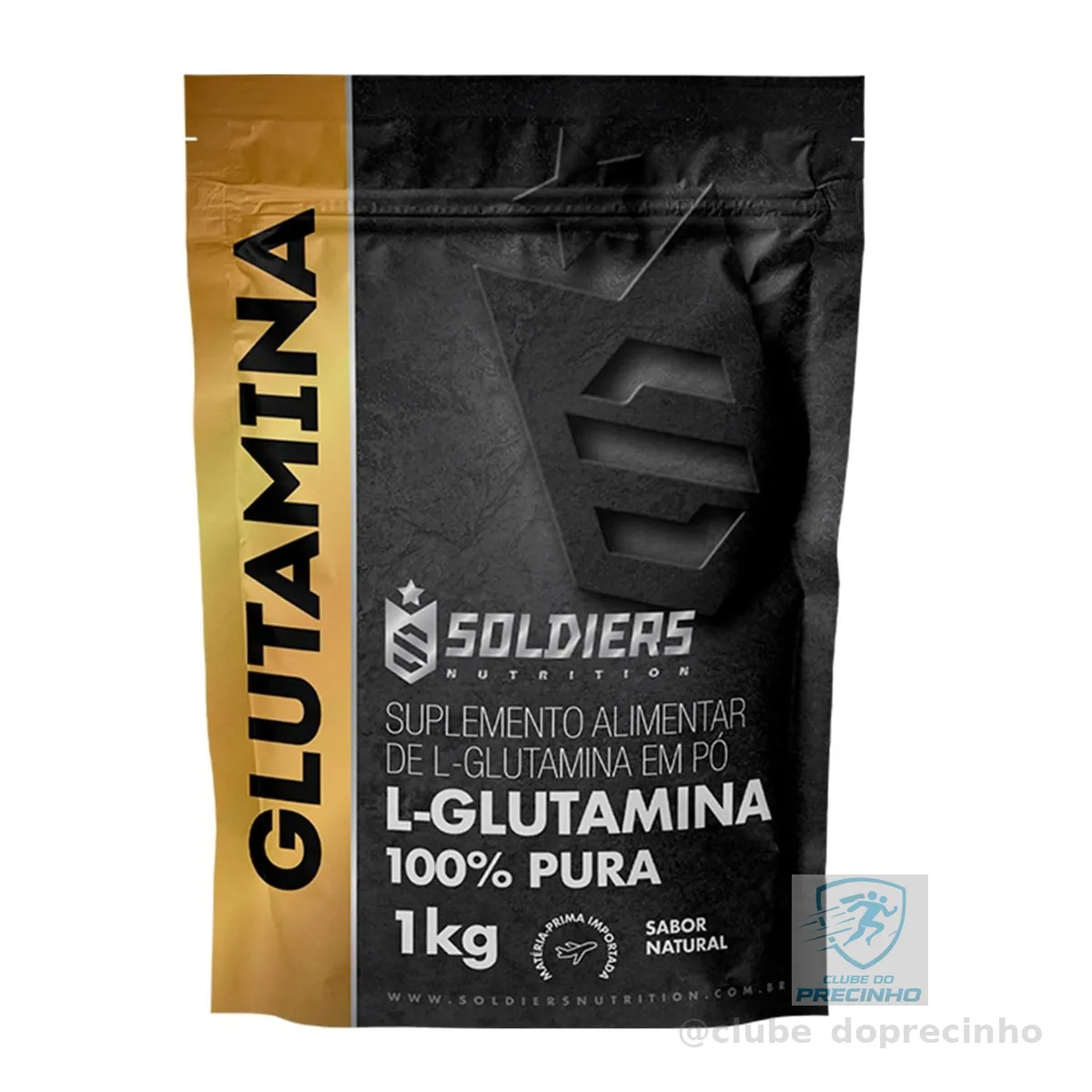 L-Glutamina 1kg - 100% Pura Importada - Soldiers Nutrition