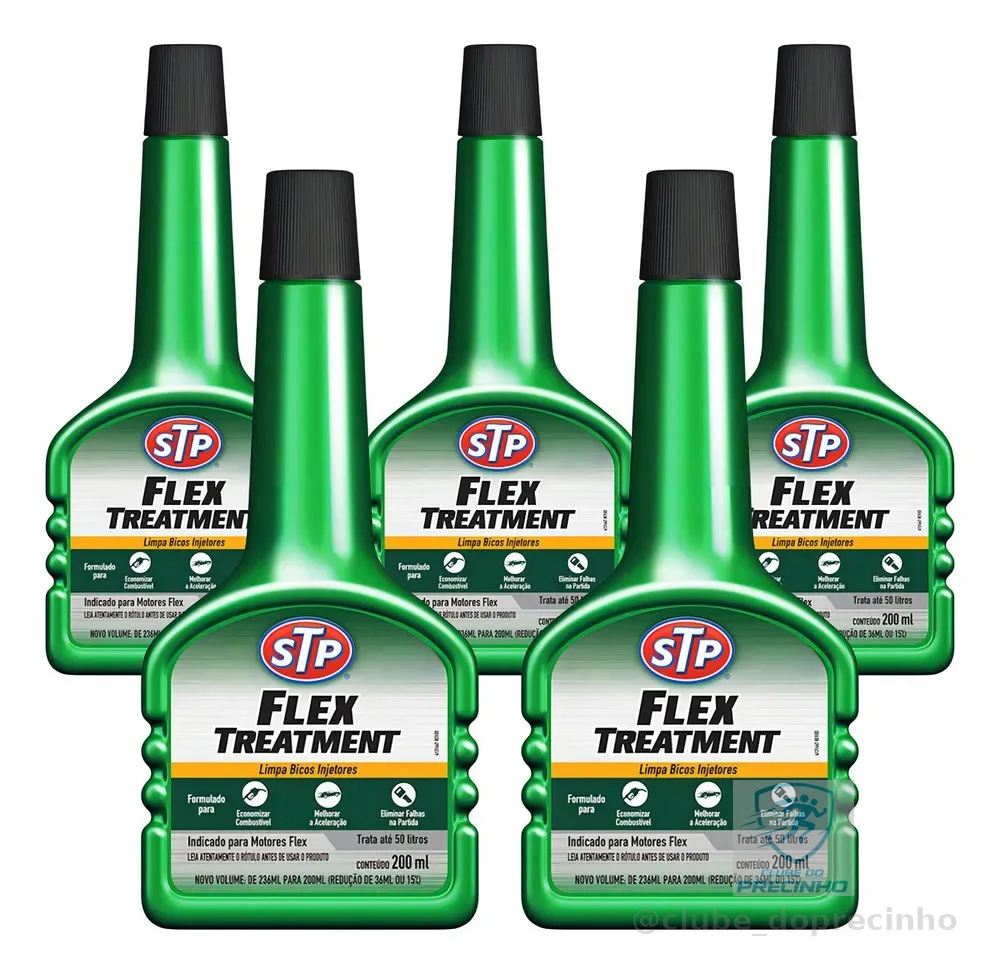 5 Aditivo Stp Flex Treatment - Combustível Alcool E Gasolina Cor Verde