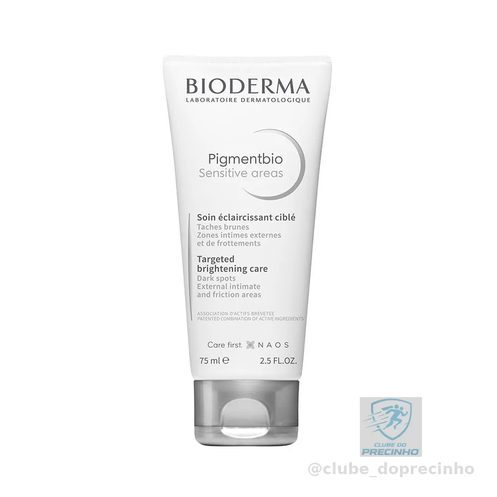 BIODERMA Pigmentbio Creme Clareador Áreas Íntimas e Sensíveis, Axilas, Virilha 75ml