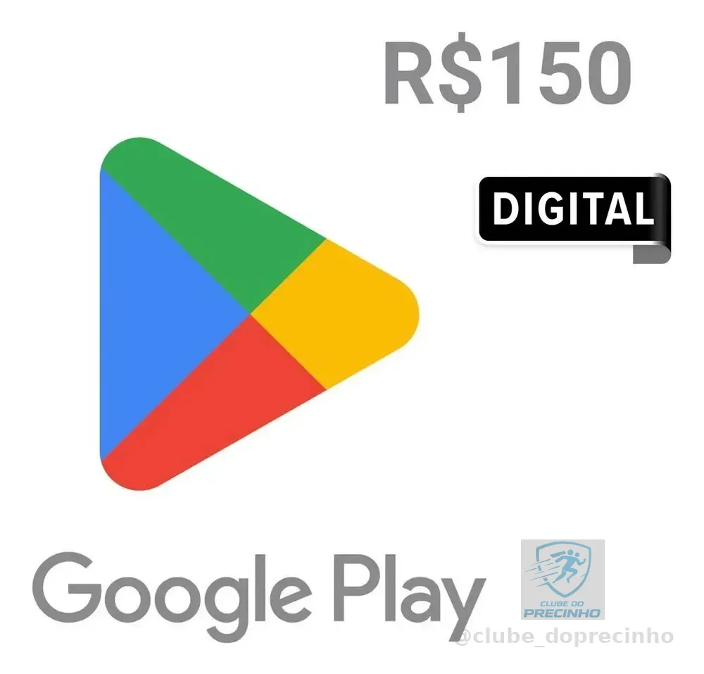 Google Play Gift Card R$ 150 (Digital)
