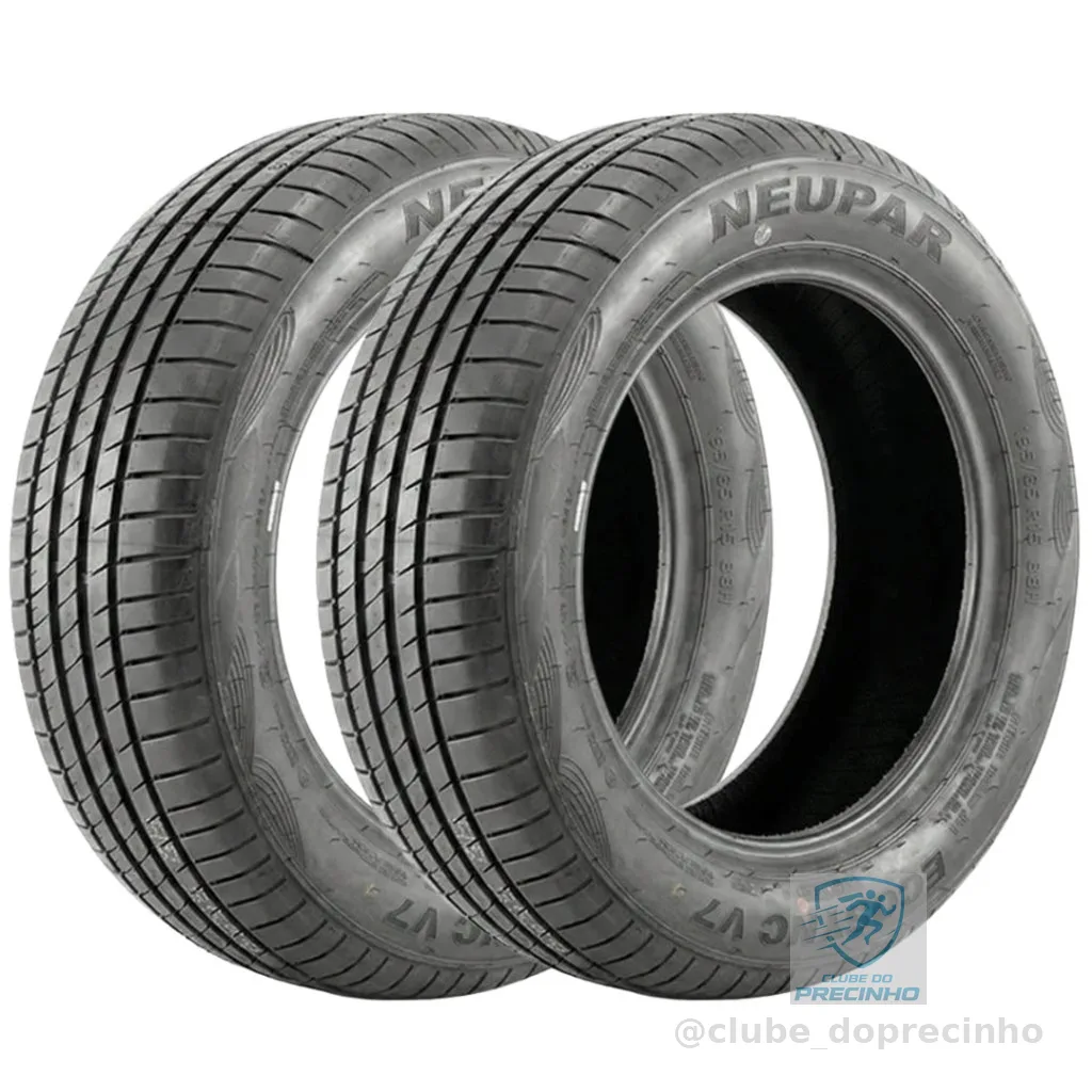 Kit 2 Pneus 185/60 R15 Neupar EcoSync V7 84H Aro 15 Novo