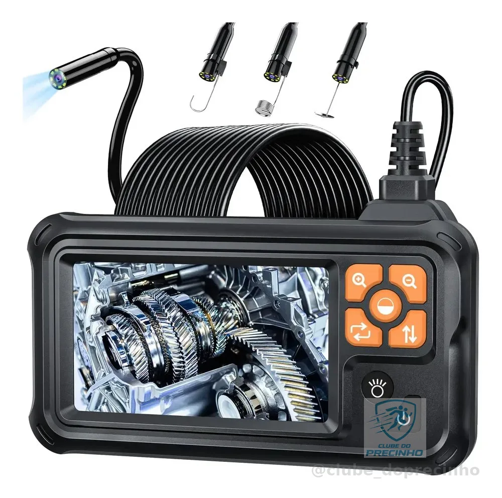Câmera De Endoscopio Boroscopio Industrial Automotivo 5m
