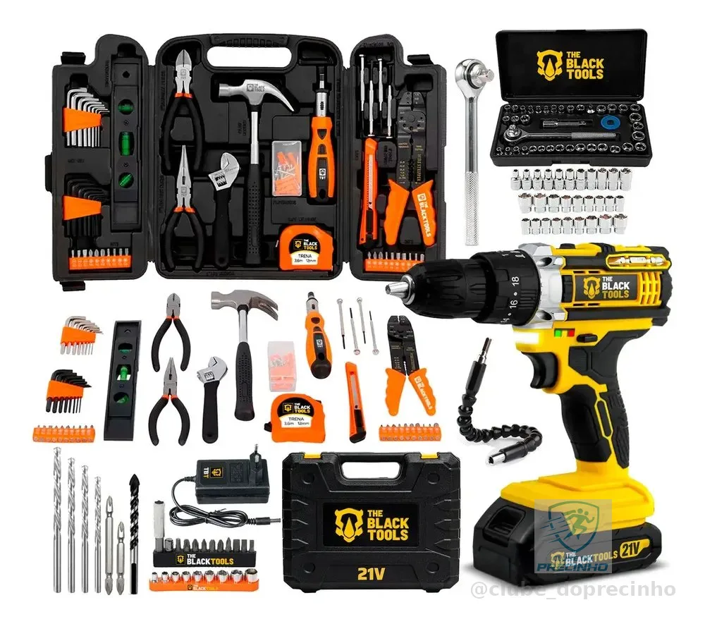 The Black Tools Tb-21px-169p Estruturada Preto