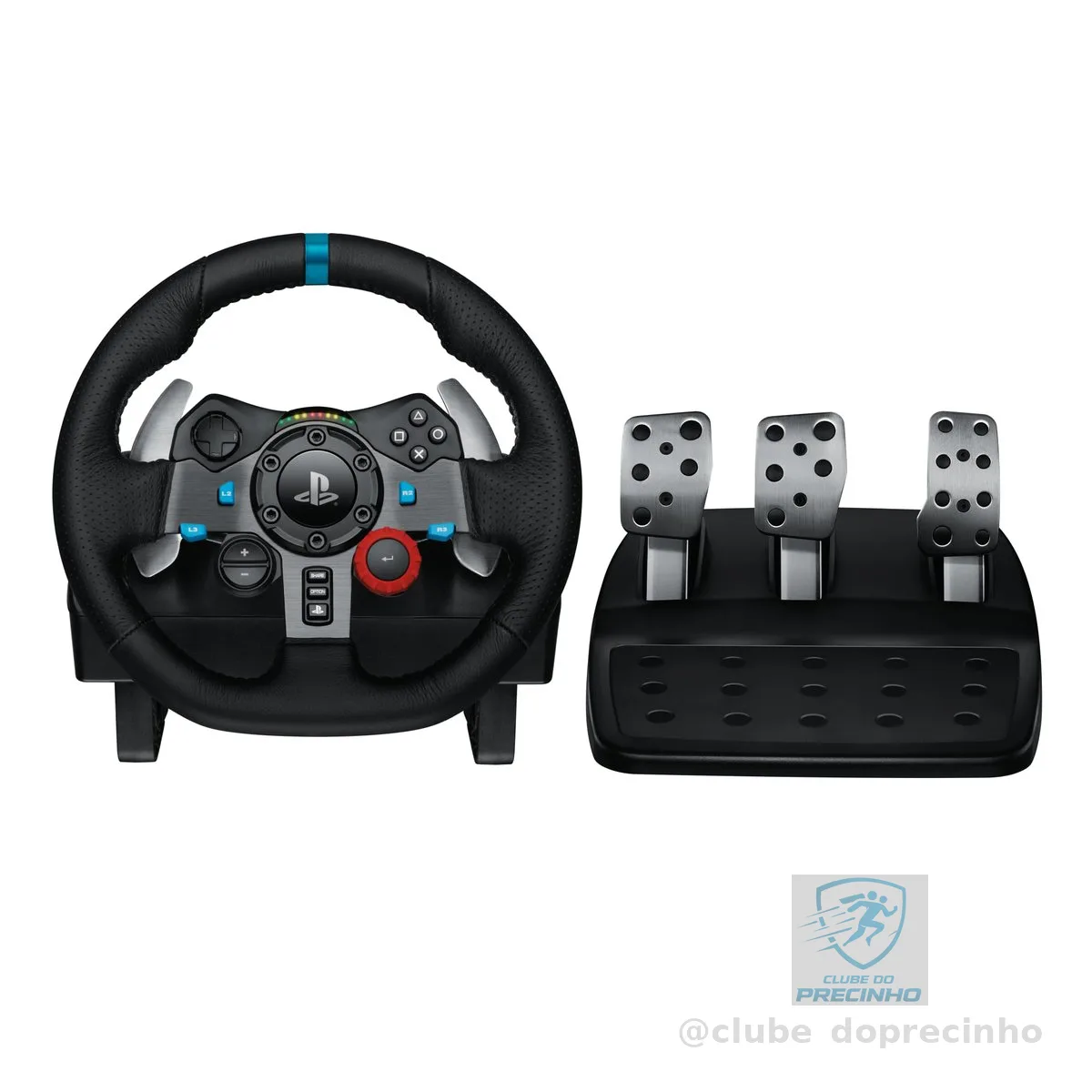Volante e Pedais Logitech G29 Driving Force com Force Feedback para PS5, PS4, PS3 e PC