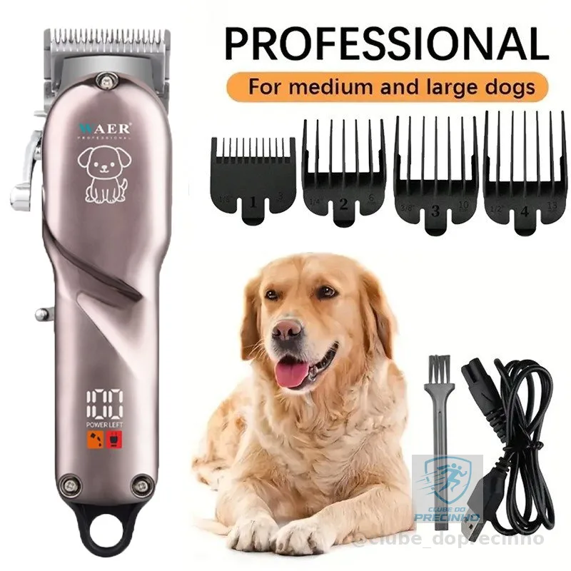 Máquina de Tosa Profissional para Pets Cães e Gatos
