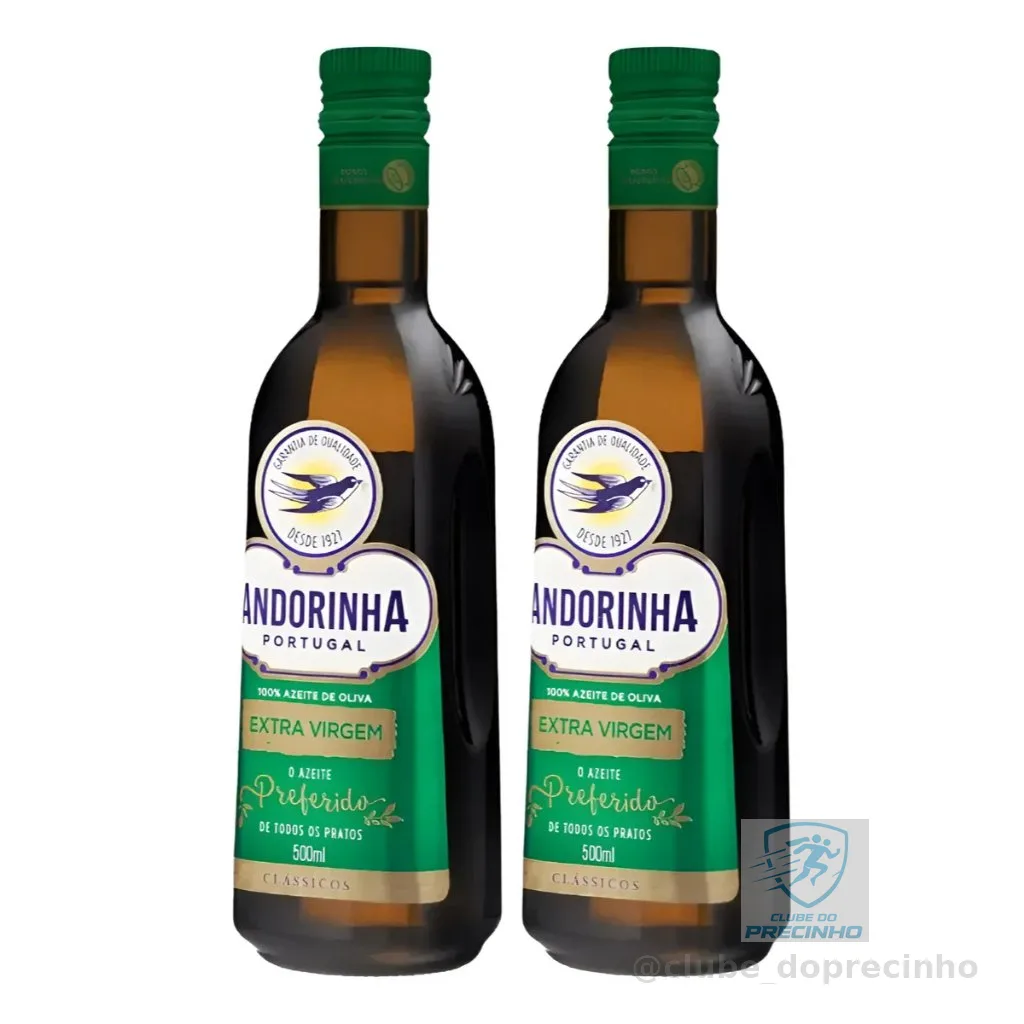 Kit Azeite De Oliva Extra Virgem Andorinha Vidro 500ml - 2 unidades