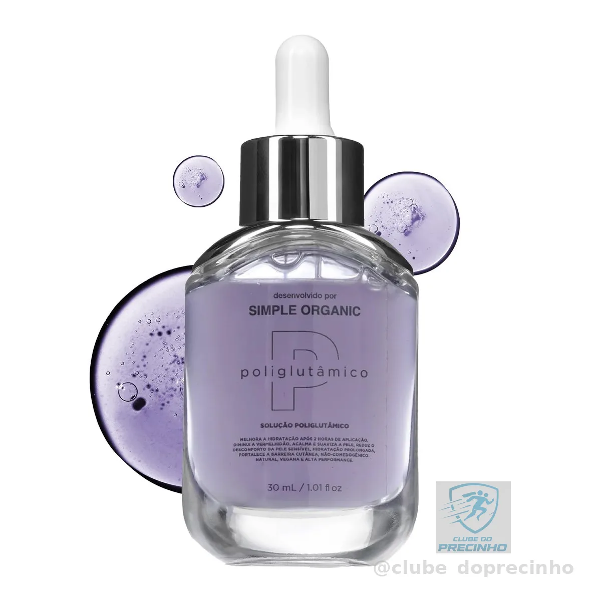 Solução para Peles Sensíveis Poliglutâmico Simple Organic