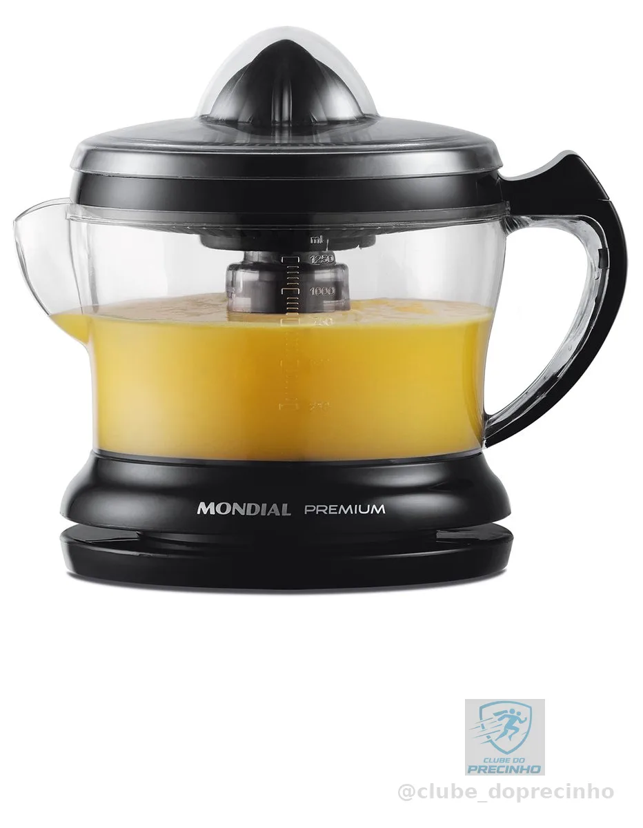 MONDIAL Espremedor Premium, Preto, 30W, 110V - E-02