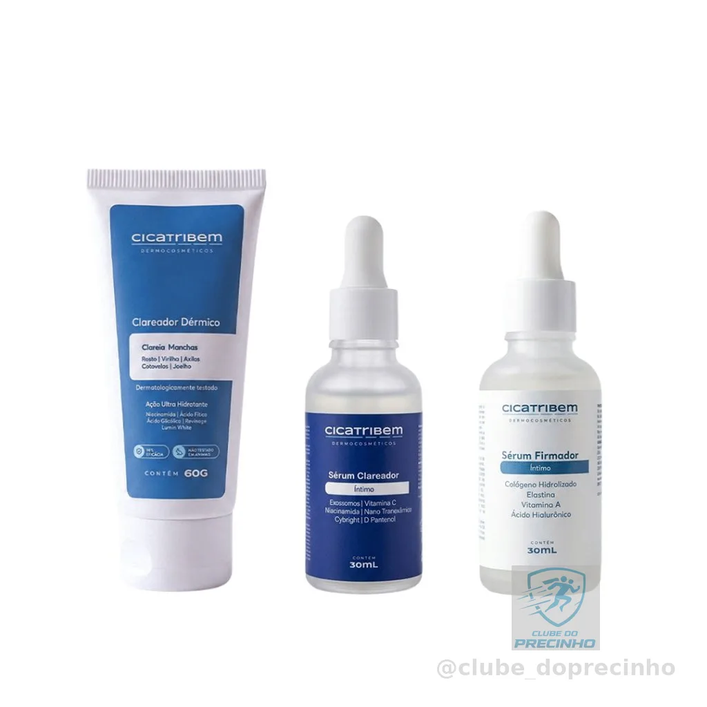 Cicatribem Clareamento Total Sérum Clareador & Clareador Dérmico 60g + Firmador Íntimo de Brinde