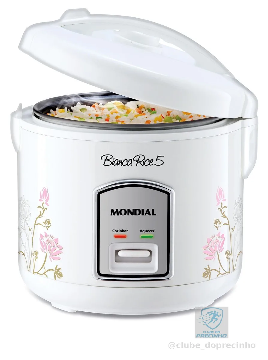 MONDIAL Panela De Arroz Bianca Rice 5, Branco, 400W, 110V - NPE-05-5X