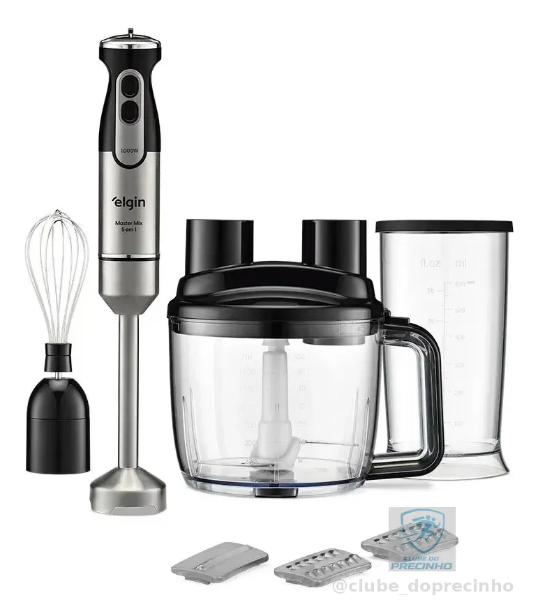 Mixer Master Mix 5 Em 1 Elgin 1.000w 110v 5 Funções Prateado