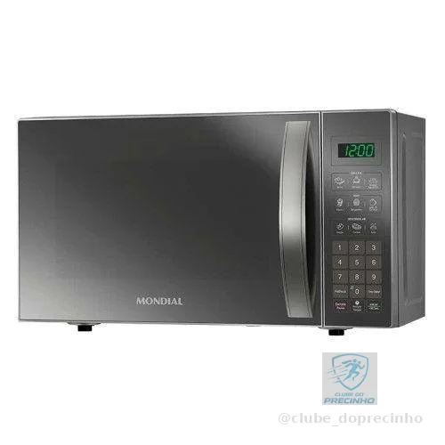 Micro-ondas Mondial 21 Litros Mo-01-21-E Cinza Espelhado