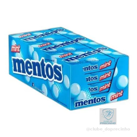 Drops Mentos Mint Van Melle Com 12 Unidades De 24,1g