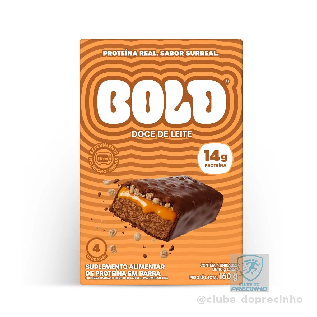 BOLD Doce de Leite 14g Kit com 4 Unidades