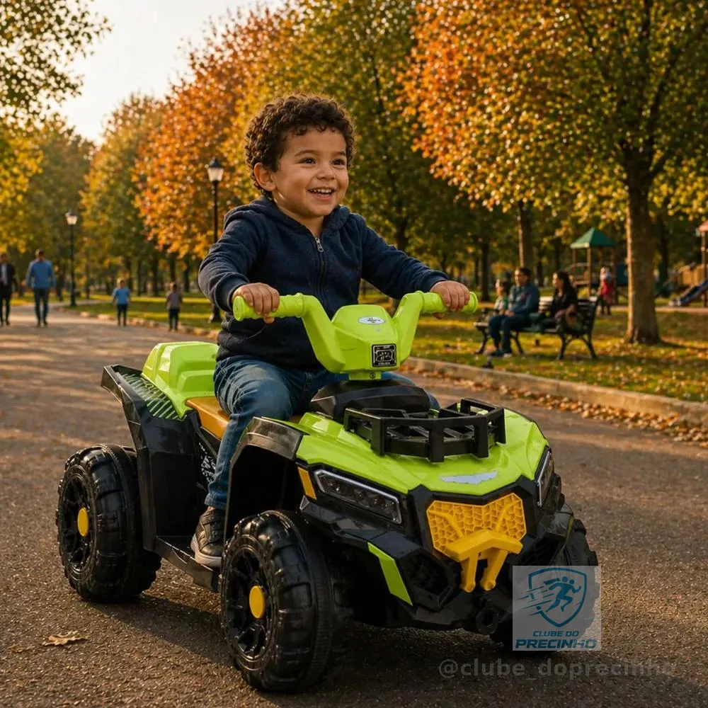 Mini Quadriciclo Elétrico Infantil 6v Verde Luz Som Unitoys Verde 127/220v