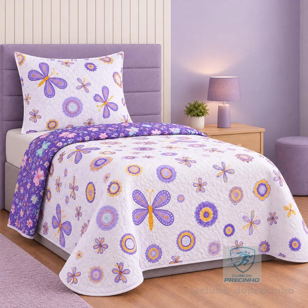 Colcha Cobre Leito Solteiro Studio MIx Premium Matêlado Bouti Kids