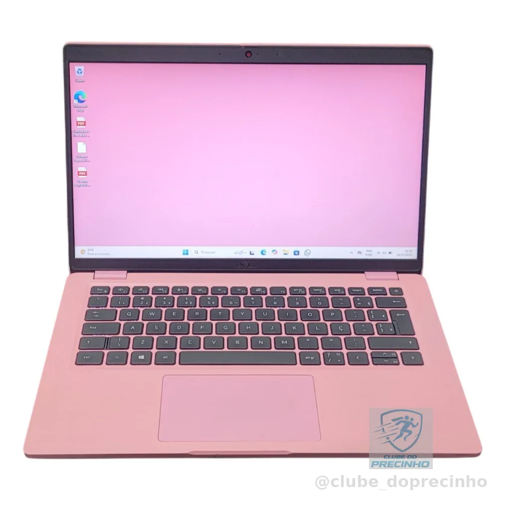 Notebook Dell Latitude 5420 I5 11th 16gb Ssd 256Gb Personalizado Rosa Tela 14p Hd