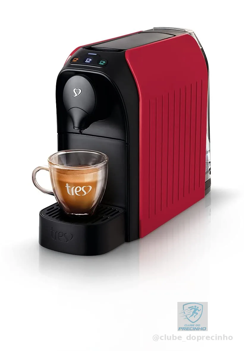 3 Corações TRES Cafeteira Espresso e Multibebida Passione Vermelha - 127V