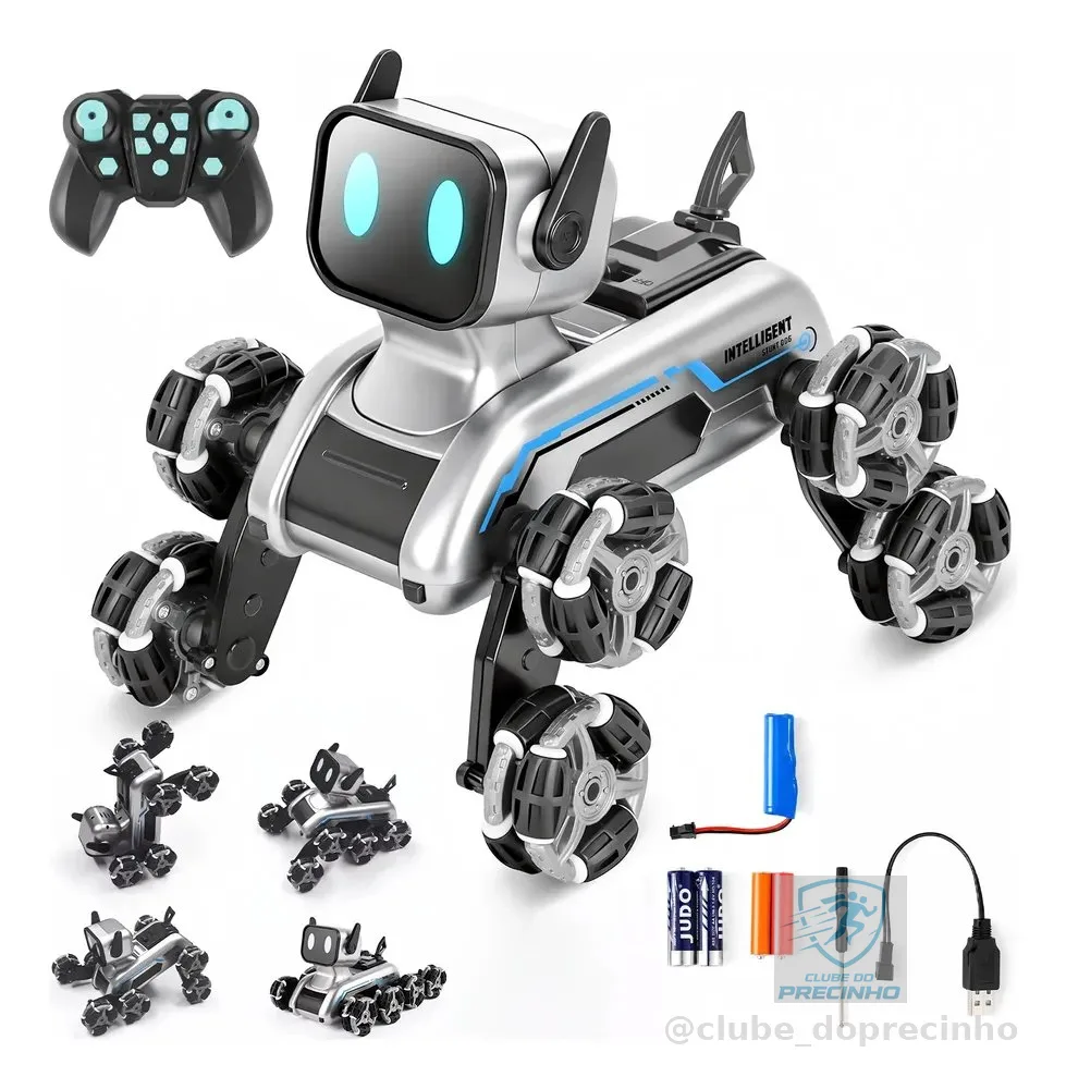 Cachorro Robô Inteligente Brinquedo Infantil Interativo Cachorro Robô