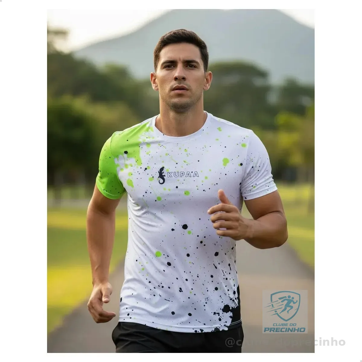 Camiseta Esportiva Kupaa Masculina Dry Fit Green Ink