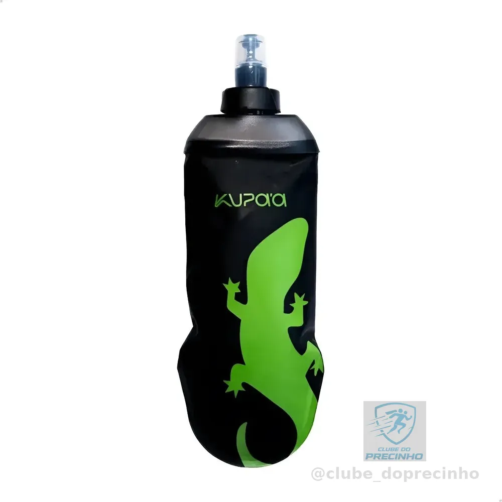 Garrafa Flexível Kupa'a Soft Flask 250ml Preto Leve Dobravel Preto