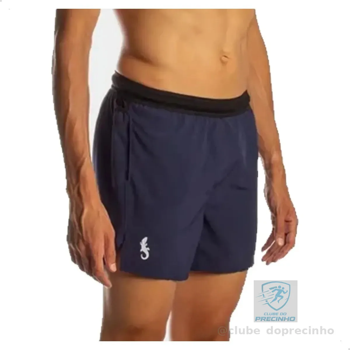 Shorts Dry Fit Com Cueca Azul Confortavel E Alto Desempenho