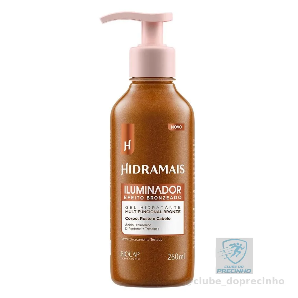 Iluminador Bronze Hidramais 260ml Efeito Glow 3 em 1