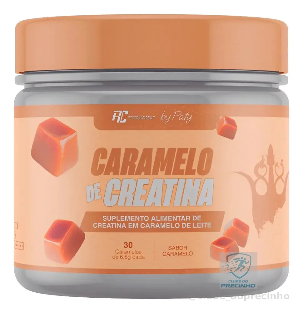 Creatina em Goma Ronnie Coleman Sabor Caramelo, Pote com 30 Unidades