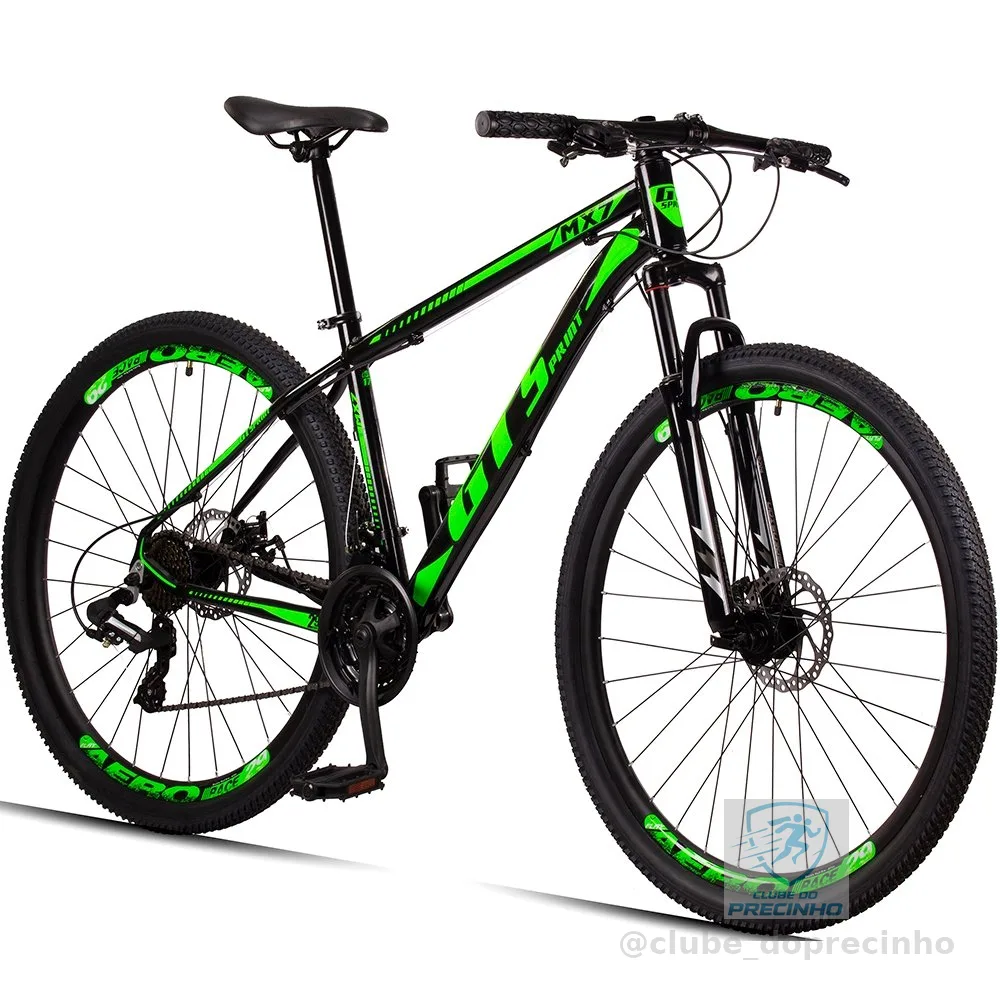 Bicicleta  Aro 29 GT Sprint MX7 21V index Freio Disco Alumínio Suspensão Aero MTB