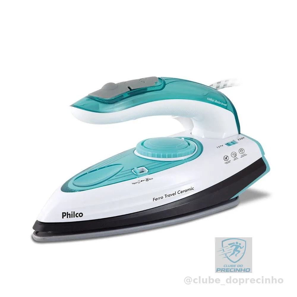 Philco Ferro a Vapor Travel Ceramic Bivolt Base em Cerâmica
