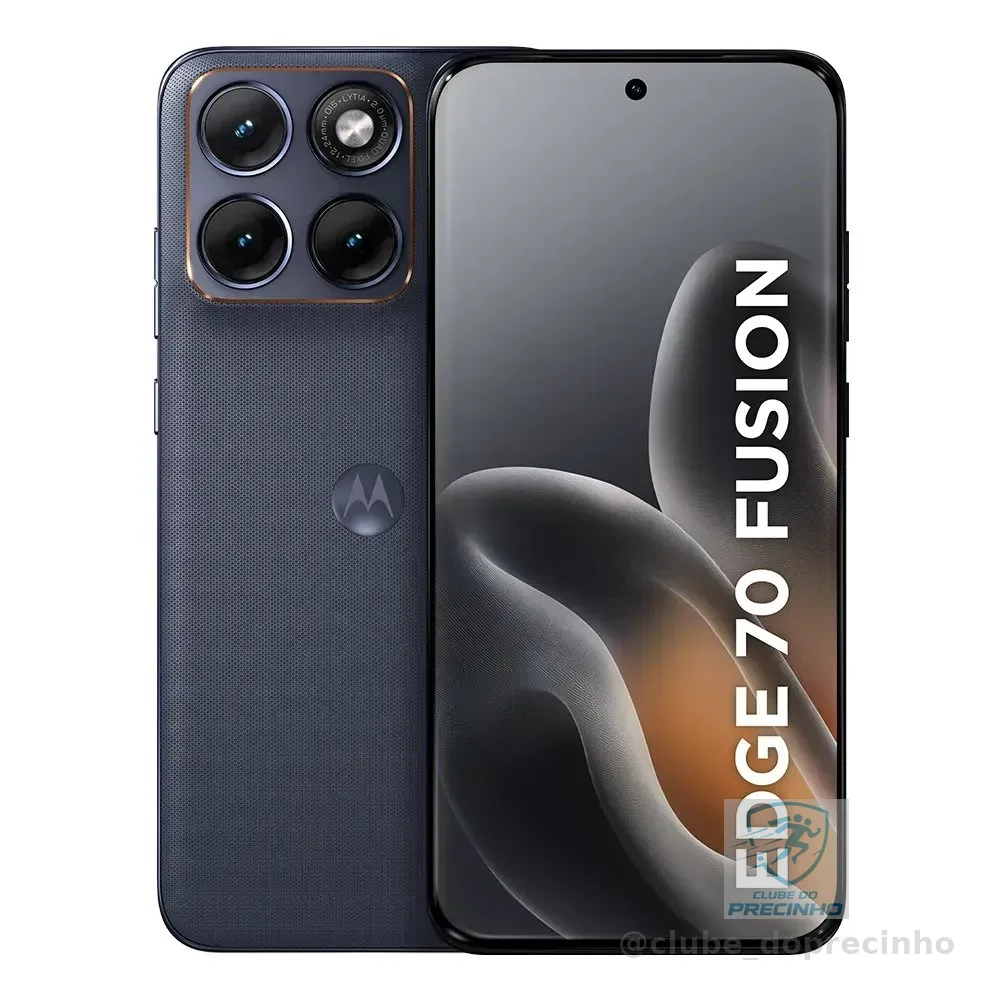 Smartphone Motorola Edge 70 Fusion 5g - 256gb 12gb Ram + 12gb Ram Boost, Camera 50mp Sony Lytia 710, Tela 1.5k Extreme Amoled 144hz - Grafite