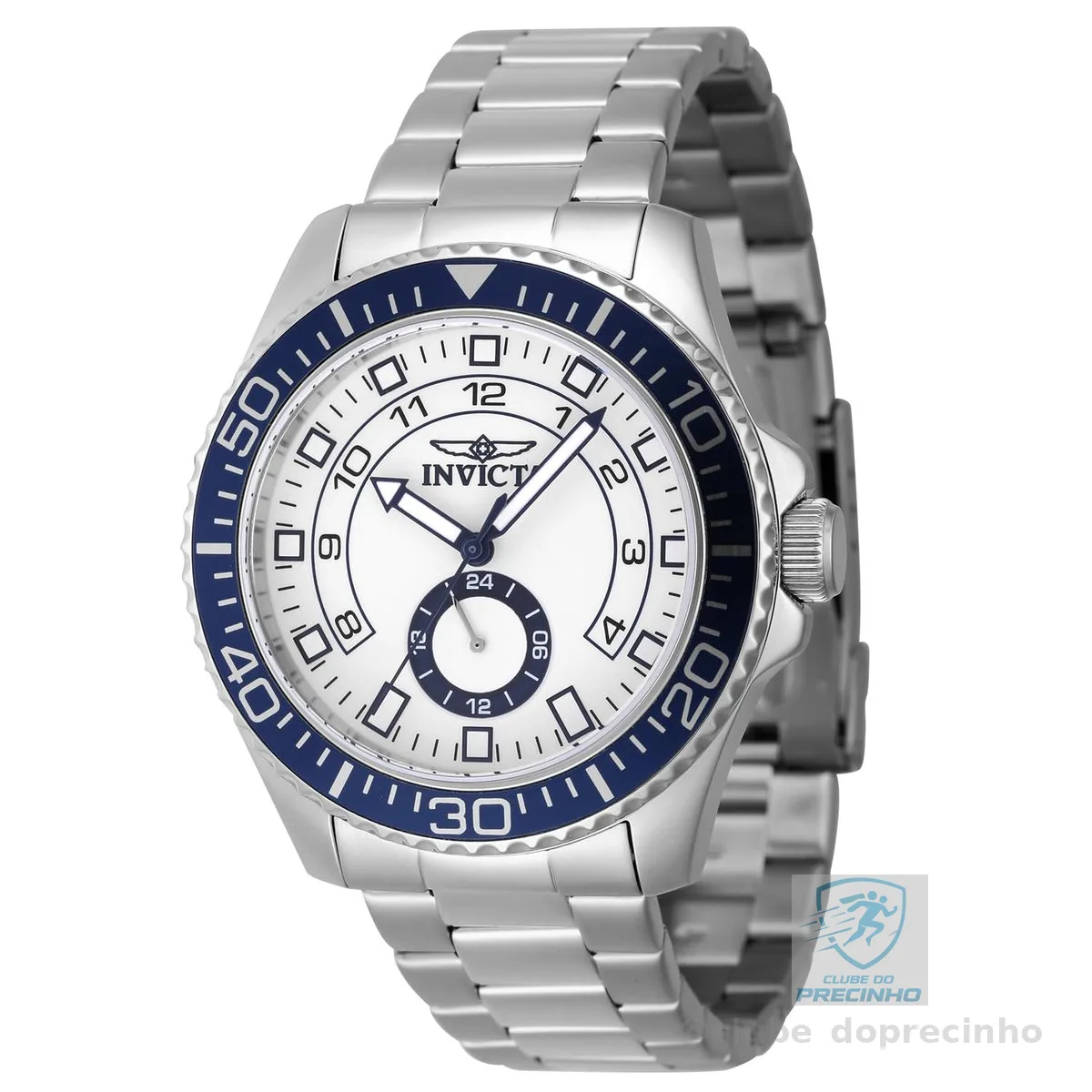 Invicta Relógio masculino Pro Diver - 44 mm, aço (47124)