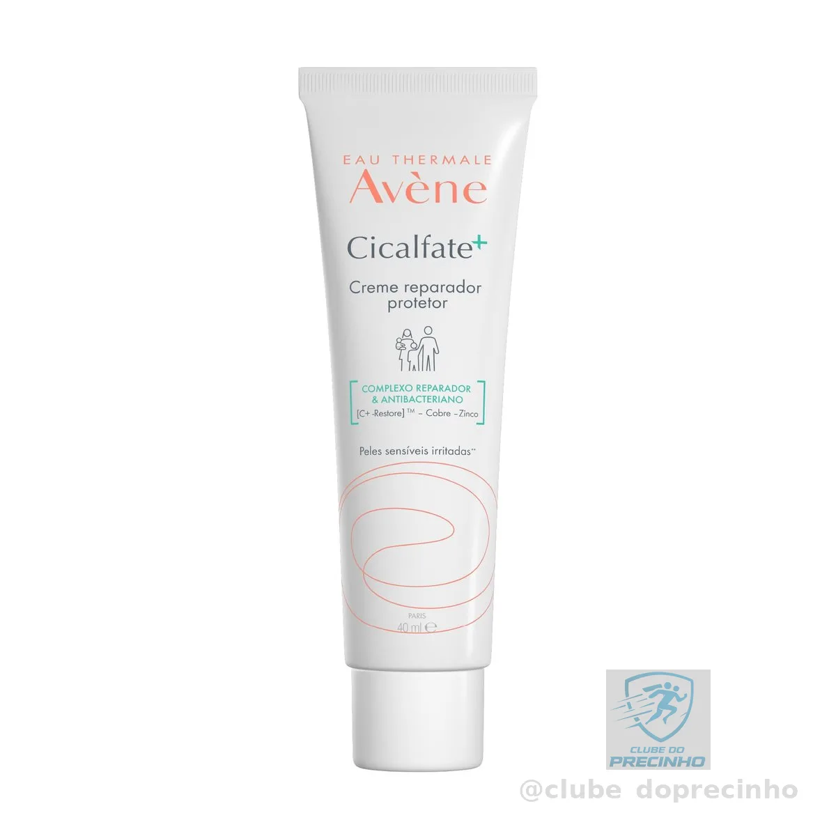 Creme Reparador Facial Avène Cicalfate+, Nutre e Repara Pele Irritada, com Água Termal, Sulfato de Cobre e Zinco, 40ml