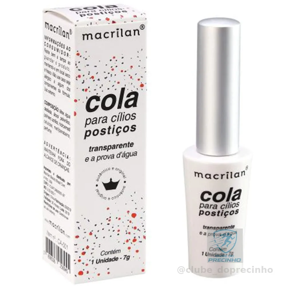 Macrilan Cola Para Cílios Postiços. Transparente. - Ca-001