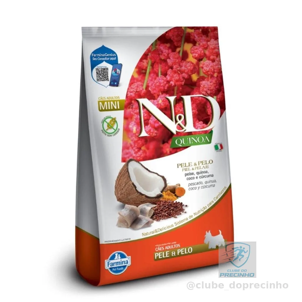 Ração Farmina N&d Quinoa Skin & Coat Cão Adulto Peixe 2.5Kg