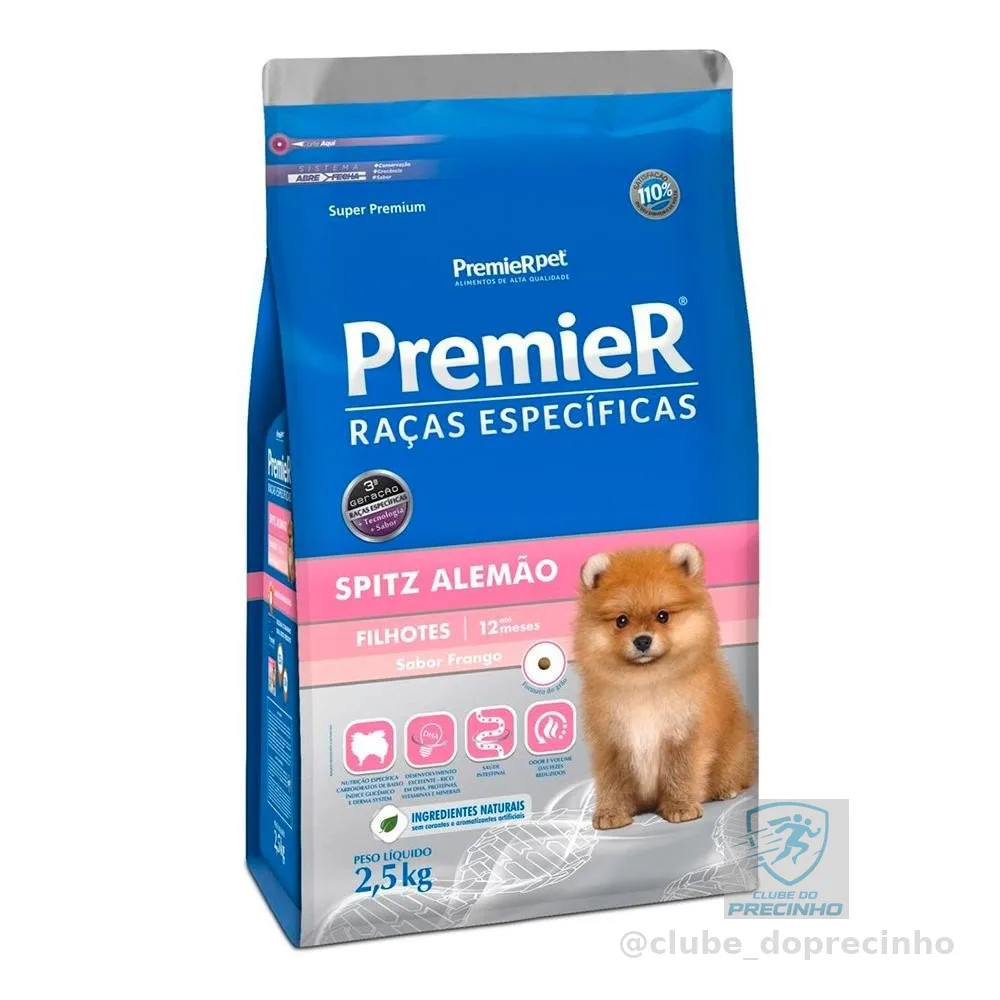Premier Raças Específicas Spitz Alemão Filhotes Frango 2,5Kg