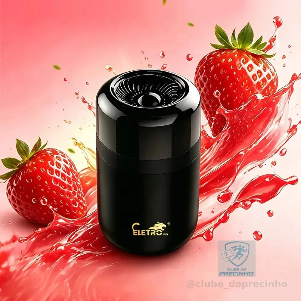 Eletro-aromatizador De Carro Premium Perfume Sólido Duradouro | Elimina Odores E Deixa O Carro Cheiroso Cor Morango Fragrância Morango