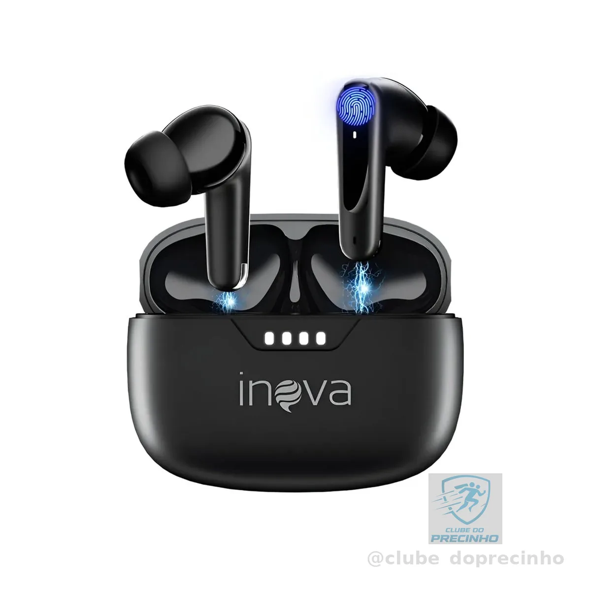 INAVA Fone de Ouvido Bluetooth 3ª Geração, 50 Horas de Bateria