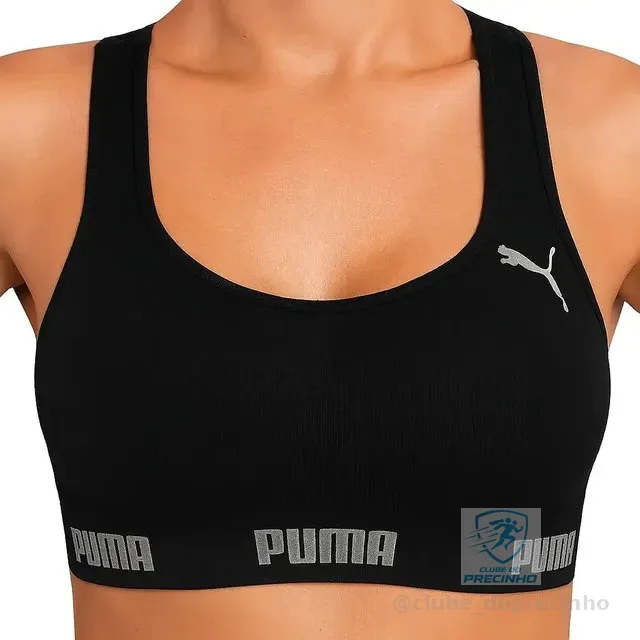 Top Puma Original Feminino Alta Sustentação Academia Fitness