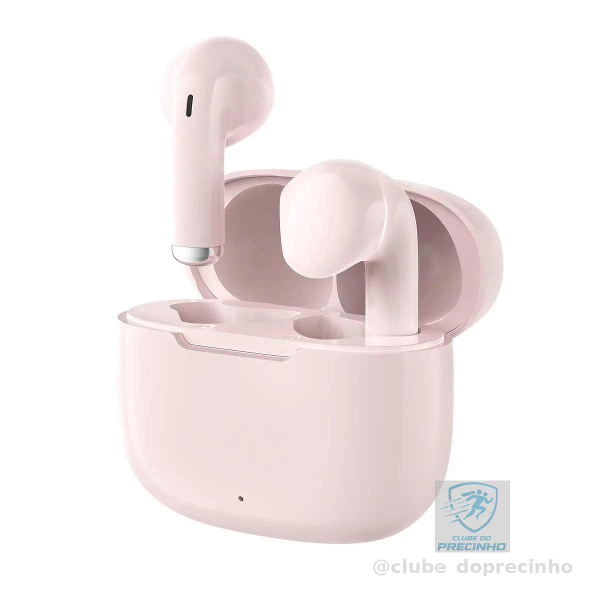 Fone de Ouvido Bluetooth 5.3, Graves Potentes, Drivers de 13mm, 14H de Reprodução, Resistência à Água, Fone sem fio tws (rosa)