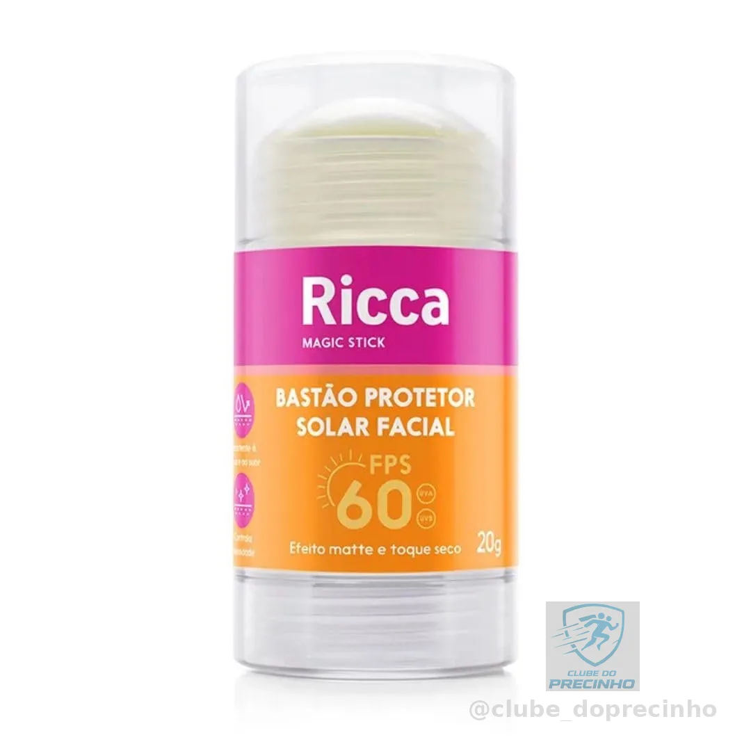 Ricca, Protetor Solar em Bastão, FPS60
